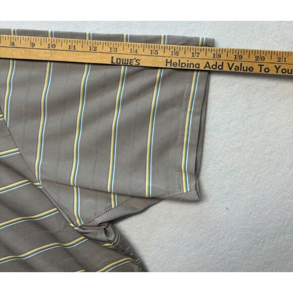 Adidas Clima Cool Striped Polo Golf Casual Size XL - Picture 6 of 12